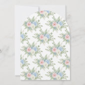 Botanical Gender Reveal Invitation Einladung (Rückseite)