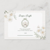 Botanical Gingham Silly Goose Diapper Raffle Begleitkarte (Vorderseite)