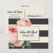 Botanical Glamour | Save the Date Postkarte (Vorne/Hinten)
