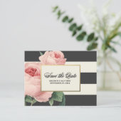 Botanical Glamour | Save the Date Postkarte (Stehend Vorderseite)