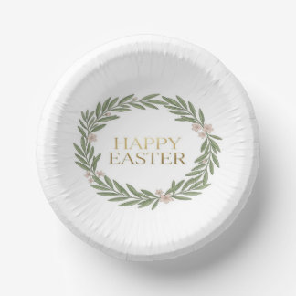 Botanical Gold Olive Wreath  Pappteller