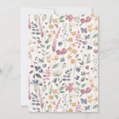 Botanical Grace Baptism Einladung (Rückseite)