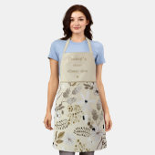 Botanical Granny's Kitchen Always Open Schürze (Getragen)