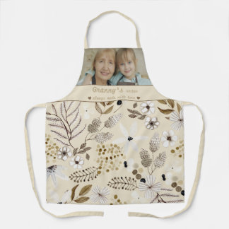 Botanical Granny's Kitchen Photo Schürze