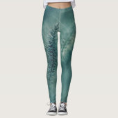 Botanical Green Ferns Leggings (Vorderseite)