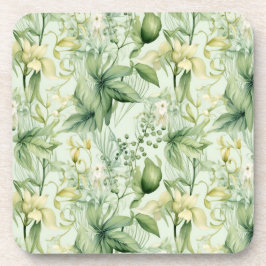 Botanical Green Foliage - New Home Gif Getränkeuntersetzer