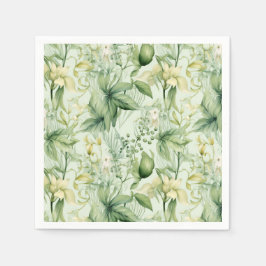 Botanical Green Foliage - New Home Gif Serviette