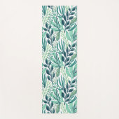 Botanical green leaves plants modern yogamatte (Vorderseite)