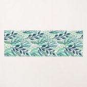 Botanical green leaves plants modern yogamatte (Vorderseite (Horizontal))