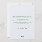 Botanical Greenery & Gold Lantern Eid Photo Card Feiertagskarte (Rückseite)