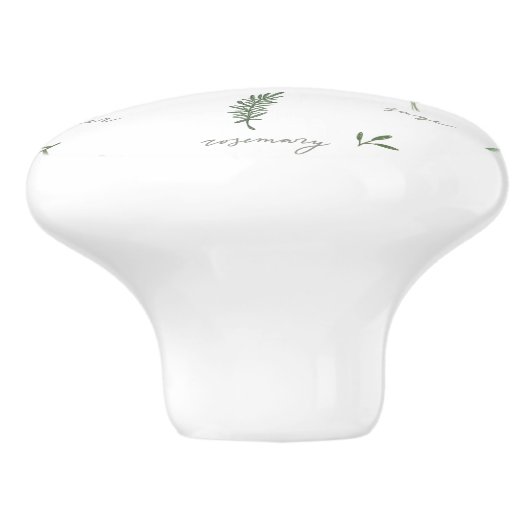 Botanical Greenery Keramikknauf (Seitenansicht)