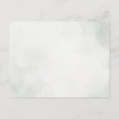 Botanical Greenery Sage Green Garden Wedding Ankündigungspostkarte (Rückseite)