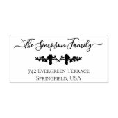 Botanical Greenery Script Create Your Own  Gummistempel (Prägung)