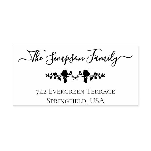 Botanical Greenery Script Create Your Own  Gummistempel (Prägung)