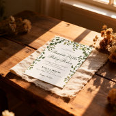 Botanical Greenery Wedding Invitation Einladung