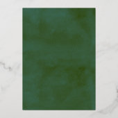 Botanical Greenery Wedding Rehearsal Dinner Folieneinladung (Rückseite)