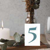 Botanical Greenery Wedding Table Numbers Tischnummer