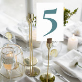 Botanical Greenery Wedding Table Numbers Tischnummer