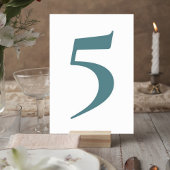Botanical Greenery Wedding Table Numbers Tischnummer