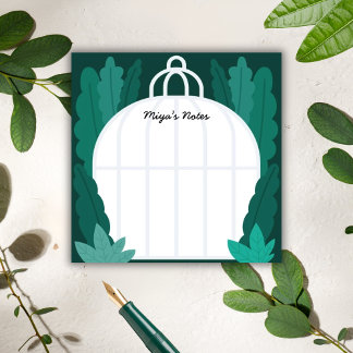 Botanical Greenhouse Sticky Notes - Miya’s Notes Post-it Klebezettel