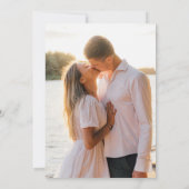 Botanical Grevillea Floral Photo Save The Date (Rückseite)