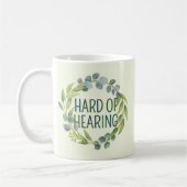 Botanical Hard of Hearing Green Deafness Kaffeetasse (Links)