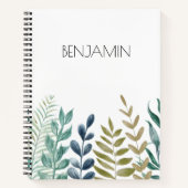 Botanical Harmony Personalized Journal Notizblock (Vorderseite)