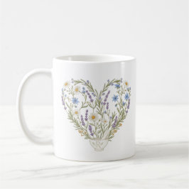 Botanical Heart Apothecary Pharmacy Flower Kaffeetasse
