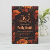 Botanical Inspired Call Lilies Sparkle Summer Part Einladung (Stehend Vorderseite)