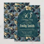 Botanical Inspired Lilies Floral Adult Birthday (Vorne/Hinten)