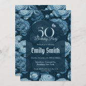 Botanical Inspired Ranunculus Fantasy Birthday Einladung (Vorne/Hinten)