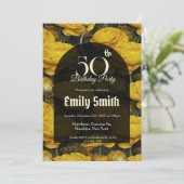 Botanical Inspired Ranunculus Fantasy Summer Party Einladung (Stehend Vorderseite)