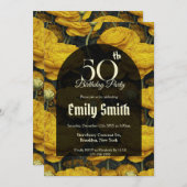 Botanical Inspired Ranunculus Fantasy Summer Party Einladung (Vorne/Hinten)