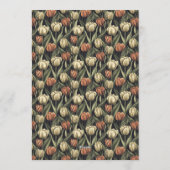 Botanical Inspired Tulip Petal Party Einladung (Rückseite)