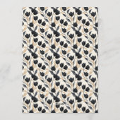 Botanical Inspired Tulip Sparkle Birthday Present Einladung (Rückseite)