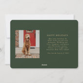 Botanical JOY Christmas Card Feiertagskarte (Rückseite)