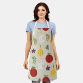 Botanical Kitchen Apron – Garlic, Onion Schürze (Getragen)