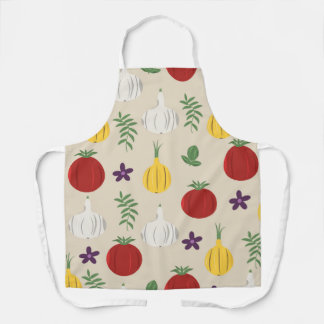Botanical Kitchen Apron – Garlic, Onion Schürze