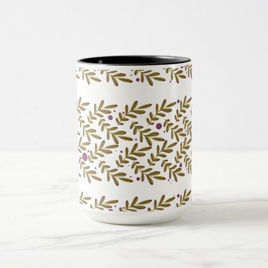 Botanical Leaf Combo Mug (15 oz) Tasse (Zentrum)