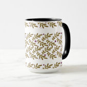 Botanical Leaf Combo Mug (15 oz) Tasse (VorderseiteRechts)