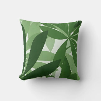 botanical leaf fresh green interior kissen