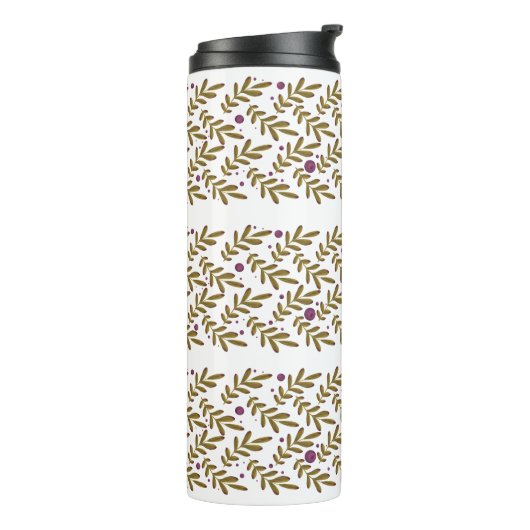 Botanical Leaf Thermal Tumbler Thermosbecher (Nach links gedreht)
