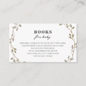 Botanical Leaves Book Request Enclosure Card Begleitkarte (Vorderseite)