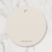 Botanical Leaves Flowers Boho Wedding Geschenkanhänger (Rückseite)