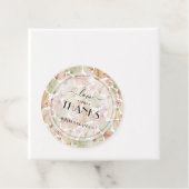 Botanical Leaves Flowers Boho Wedding Geschenkanhänger (Beispiel)