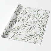 Botanical Leaves seamless Pattern Geschenkpapier (Ungerollt)