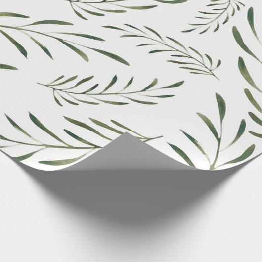 Botanical Leaves seamless Pattern Geschenkpapier (Ecke)