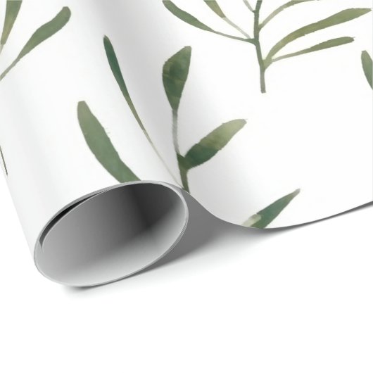 Botanical Leaves seamless Pattern Geschenkpapier (Rolleneckpunkt)