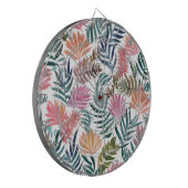 Botanical Leaves Watercolor | Floral Colorful Leaf Dartscheibe (Vorderseite Links)