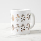 Botanical Line Art mugs Jumbo-Tasse (Vorderseite Rechts)